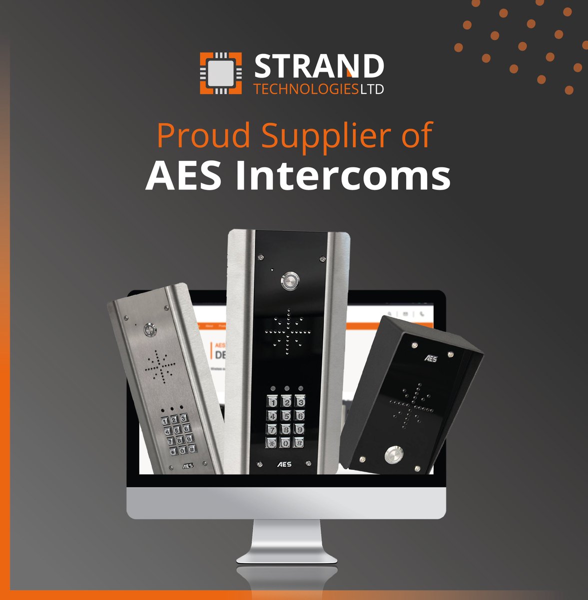Strand Technologies are happy to announce that we are now a supplier of AES Global's DECT 603 wireless Intercom series.

Explore the new additions to our website here: strandtech.co.uk/aes-intercoms

#newpartnership #partnership #announcement #productlaunch #websitelaunch #intercoms