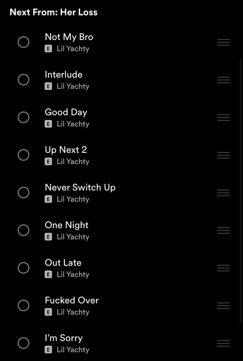 _Dying_alone_'s tweet photo. Her Loss tracklist look weird https://t.co/ZFWSY4qAbW