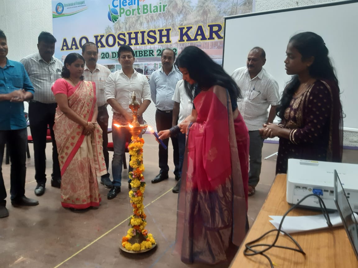 Somamamon's tweet photo. It was a pleasure opening PortBlair's initiatives to manage its solid waste issues in such a systematic,  strategic and impact oriented approach #cleanupportblair #sourcesegegration #preventlitter #reducereuserecycle https://t.co/Dv3pVNT7xC