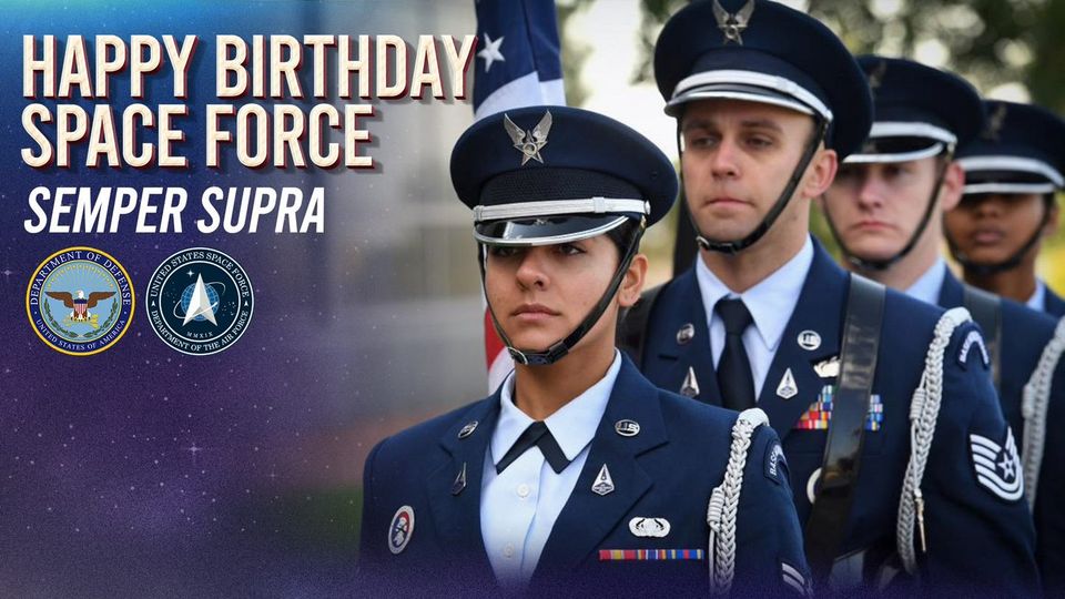 Three years and counting!
Happy Birthday, @SpaceForceDoD!!!! #SemperSupra #Guardians