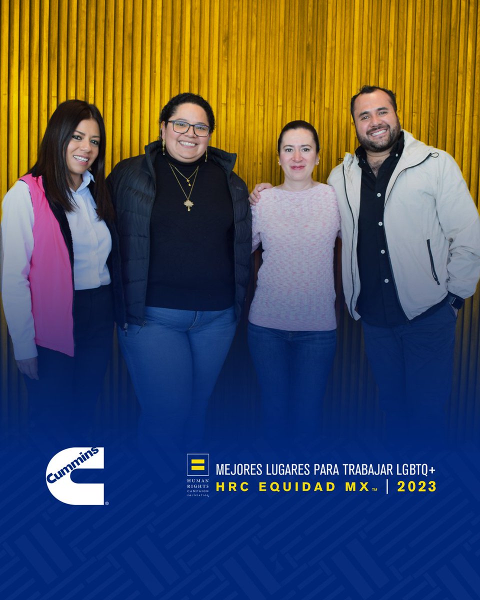 Estamos felices y orgullosos de compartir que hemos obtenido por 3° vez consecutiva la certificación “Mejores Lugares para Trabajar LGBT+” emitida por el programa HRC Equidad MX, de la Fundación <a href="/humanrightscam2/">Human Rights Campaign</a>, organización que promueve la inclusión de las personas #LGBTQ 🏳️‍🌈.