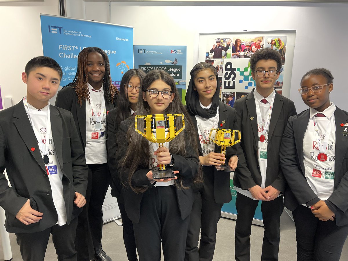 West of Scotland Champions! What an amazing day at <a href="/CofGCollege/">City of Glasgow College</a> competing in the <a href="/FLLUK/">jonnienash@theiet.org</a>. The team were delighted to win both best game performance and best overall! <a href="/St_Rochs/">St Roch's Secondary</a>. Thanks to @IETeducation and @ESPScotland for sponsoring the team and the event! 🏆