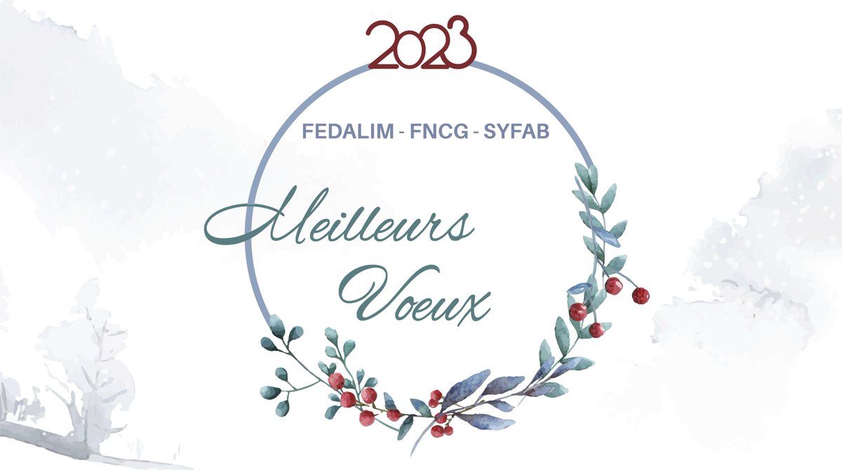 [Meilleurs Voeux] - Toute l’équipe de @fedalim  <a href="/fncorpsgras/">Fncg</a> @Ingredients_BVP  vous souhaite de très belles fêtes de fin d’année et une belle année 2023 !

#merrychristmas #noel #happynewyear #bonneannee