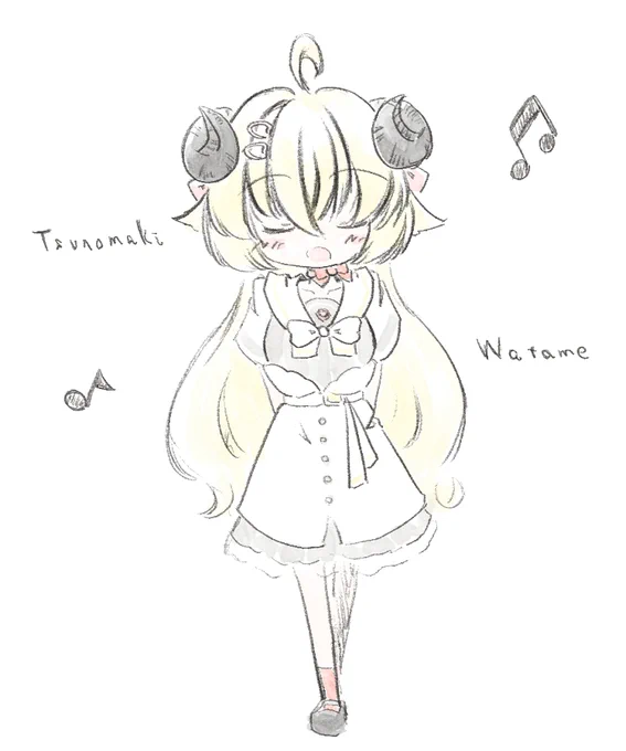 複雑なのじゃなきゃなんとか描ける…!#つのまきあーと 