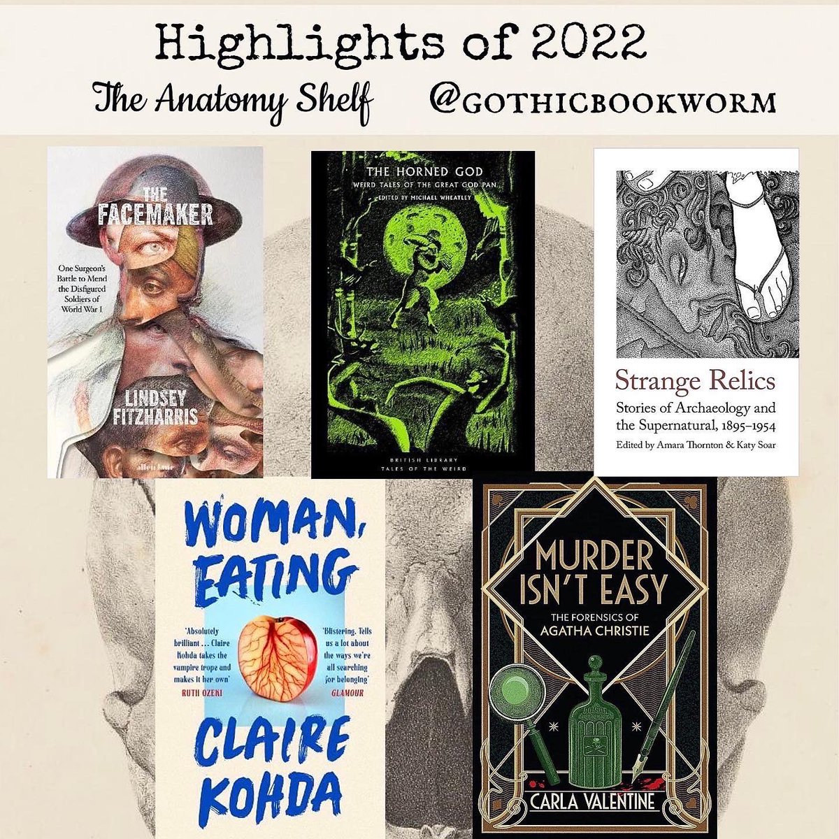 gothicbookworm's tweet image. Thank you to everyone who has subscribed to @theanatomyshelf it’s been an exciting 2022 for books, can’t wait to see what’s in store for 2023! Highlights include: @KateHandheld @KJSoar @amalexathorn @DrLindseyFitz @PastMortems @md_wheatley @BL_Publishing @BL_Shop @JHardingAuthor