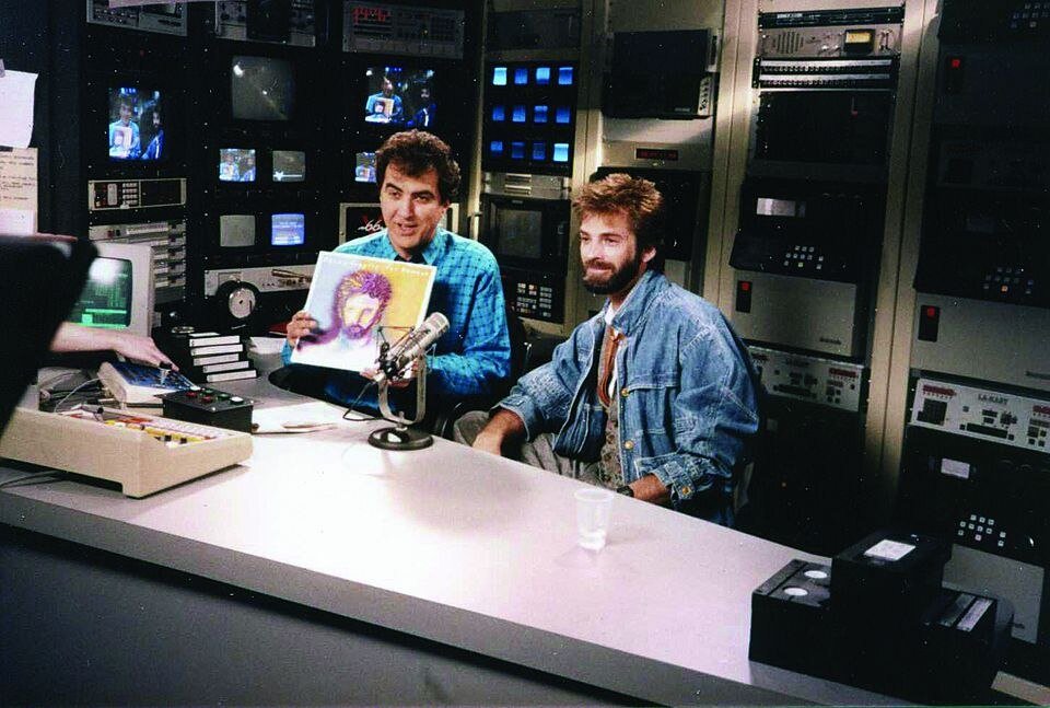 Happy Birthday to V66 founder and radio legend John Garabedian! Here he is in 1985 on V66 with Kenny Loggins! 