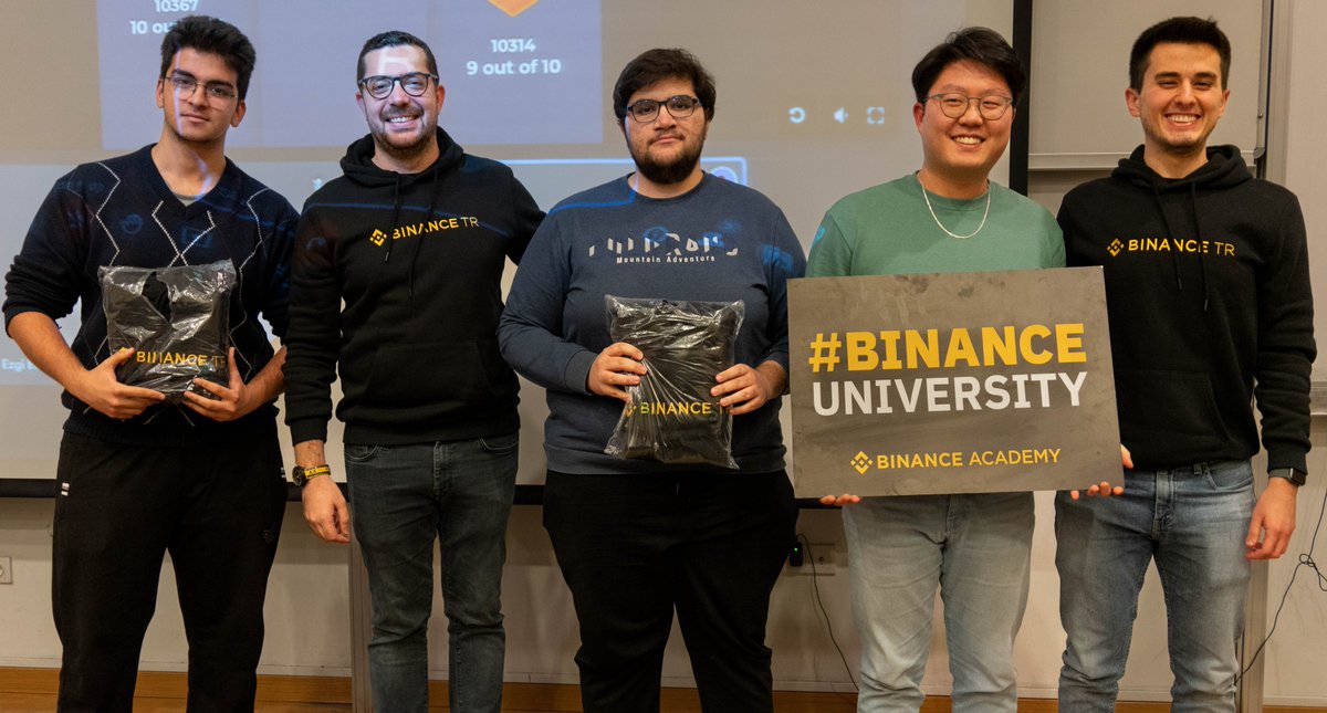Binance_Turkish's tweet photo. #BinanceÜniversiteler turumuzun onuncusu @BilkentUniv ile tamamladık!🎊 

@BinanceAcademy ile birlikte Web3 ve kripto eğitimini amaçladığımız bu etkinliklere katılan herkese teşekkür ediyoruz.💛 

Kampüs elçimiz olmak için tıklayın:👉https://t.co/evrGdLUQd5 https://t.co/dPGj9pJGDa