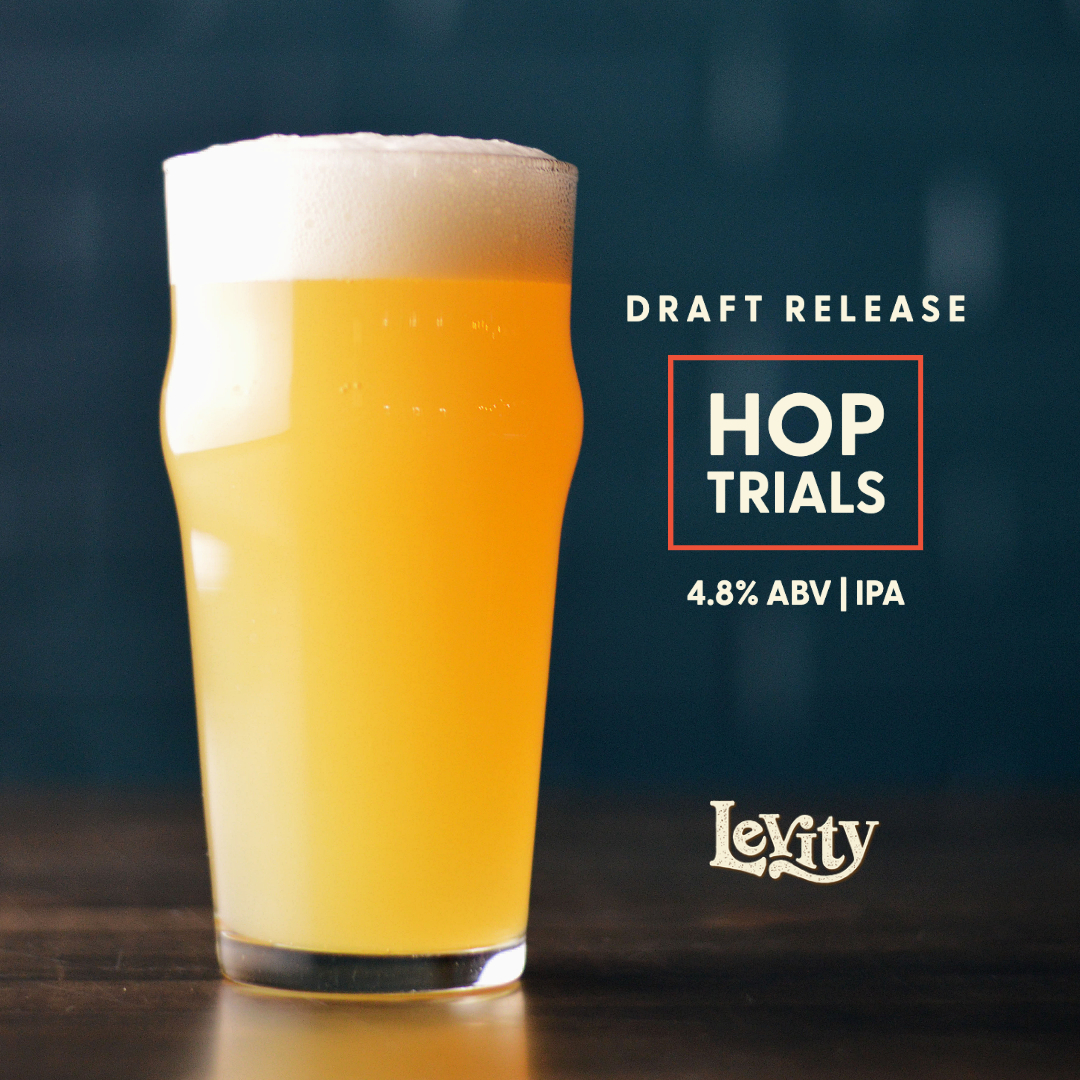 Hop Trials IPA is back #OnDraft in our taproom today!

#LevityBrewing #LevityAltoona #LowABVIPA