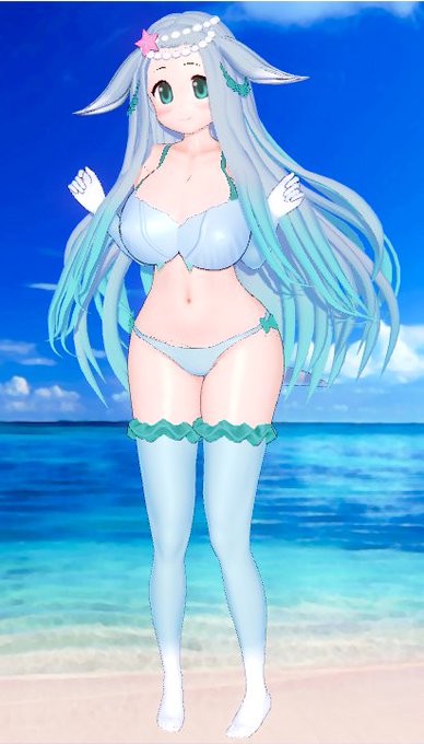 今日は3時間デュゴンを作りました。服装は昨日作ったステラカイギュの一部データを持ってきて修正し、アクセサリーは似たようなものをいちいち探して追加しました。 