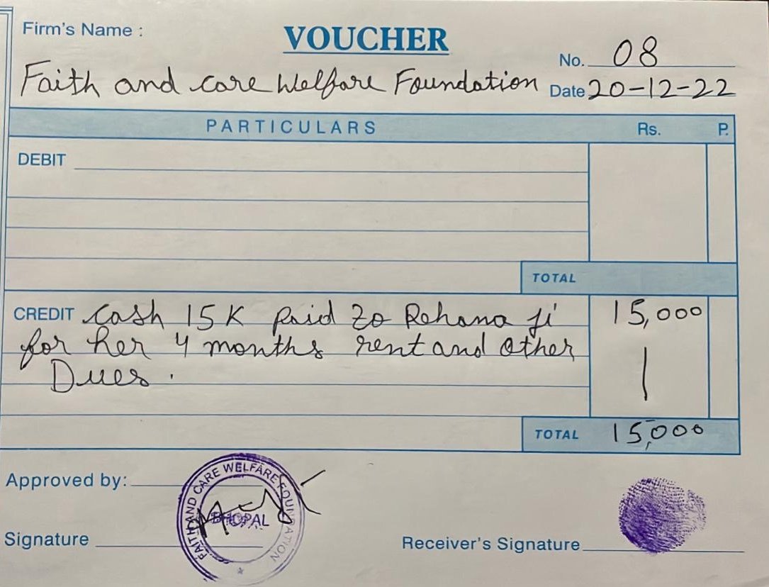 FaithandCare786's tweet photo. This fundraiser is successfully closed now 🤗.

We have handed over 15K to Rehana ji for her Rent and other dues ❤️.

Thank you donors for trusting us and supporting Rehana ji 🙏. https://t.co/w9uPVgiRiP
