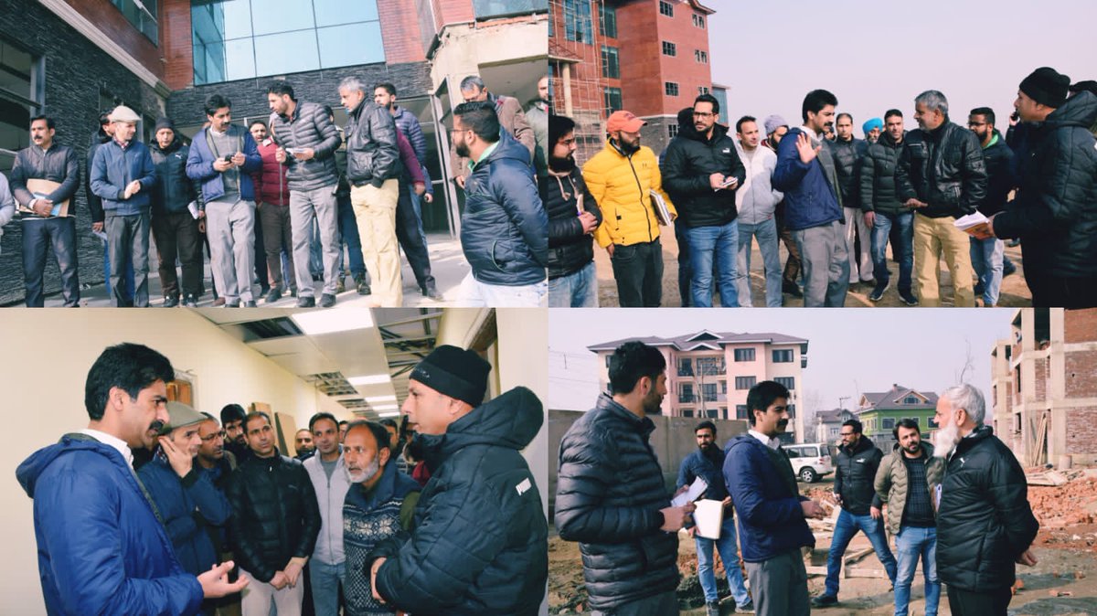 RisingKashmir's tweet photo. #DC B’gam visits #NIFT Campus #Ompora, PRIs Accommodation site at #Shiekhpora 
https://t.co/aXVx77wLD4 https://t.co/o7zwldgCYl