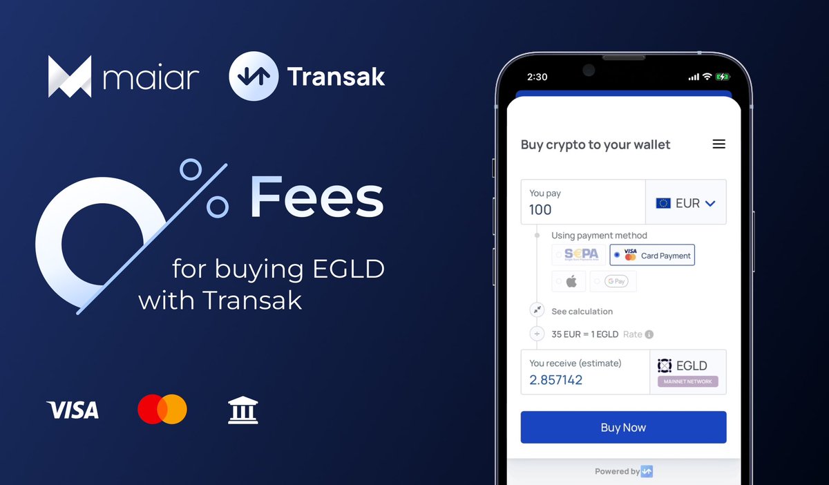 xPortalApp's tweet photo. It’s time to get into the Christmas spirit 🎅

Make the most out of this holiday season with @Transak’s 0% fee campaign for all $EGLD purchases.

Mark the end of the year by increasing your stake in the $EGLD ecosystem. https://t.co/wcTec6eE2k