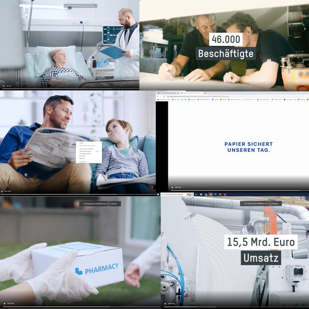 #Papier sichert unseren Tag. Mit wichtigen Produkten in #Hygiene, #Verpackung und #Druck.
Wir präsentieren unseren neuen Imagefilm. Systemrelevanz in 56 Sekunden erklärt: bit.ly/3HLQXiN