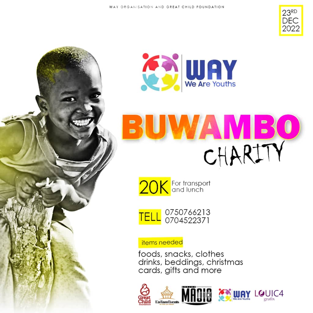 WeAreYouthsUg's tweet photo. Once again come 23rd December create a smile on some ones face through donations. Everything is welcome 🤗 https://t.co/0j9iQFac4P