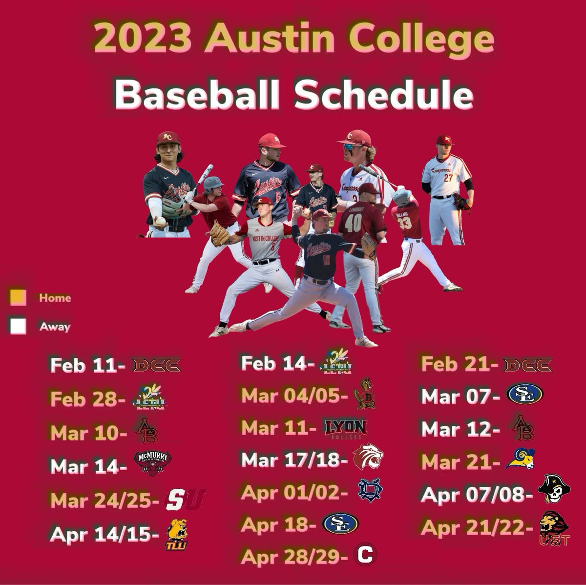 Our 2023 Baseball Schedule is HERE, see you at Baker Field🔥🔥