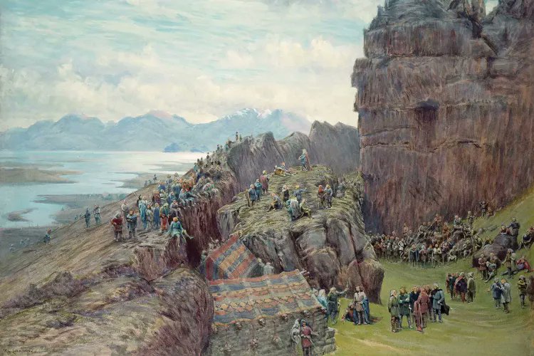 PhilippeBostrom's tweet photo. This created the incentive to seek more farmland. Many Vikings resisted the rising royalty claims at home &amp; began to migrate elsewhere. #Iceland became Europe’s first modern republic established by Vikings against monarchy with an annual assembly of elected officials,the #Althing https://t.co/J6cG77VSlL