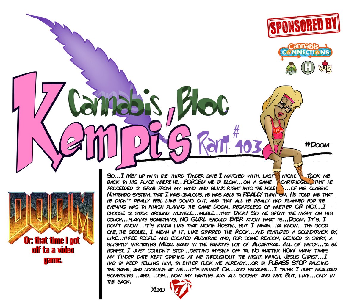 kempi420's tweet photo. So I wanted ta tell y'all about the date I went on the other night.

XoXo♥️

#kempi #blog #blogger #STONER #StonerFam #videogames https://t.co/uZ8tQgWcFa