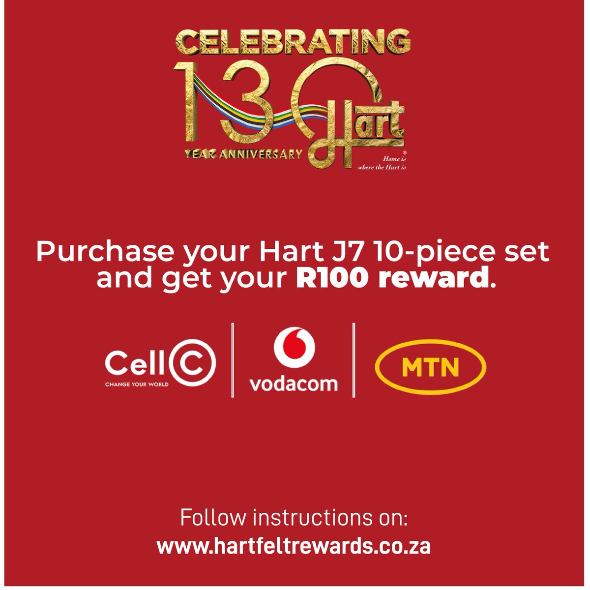 HartHomeware's tweet photo. Visit Hartfelt Rewards Program https://t.co/tDyJ9kRT87 for more information on how you can get your R100 reward! 🎄 

#Hart #HartHomeware #HaveFunCooking https://t.co/kd8Xj3qq7a