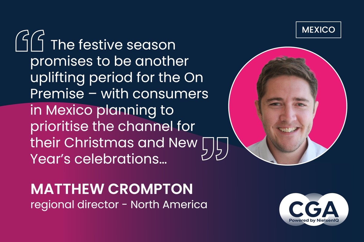 Over the Christmas period, 80% of consumers in Mexico are planning to visit the On Premise, with restaurants the most popular venue type for 89%, with cafes at 61% and bars the third venue of choice at 58%. Beer is once again the drink of choice. bit.ly/3HN0G8l