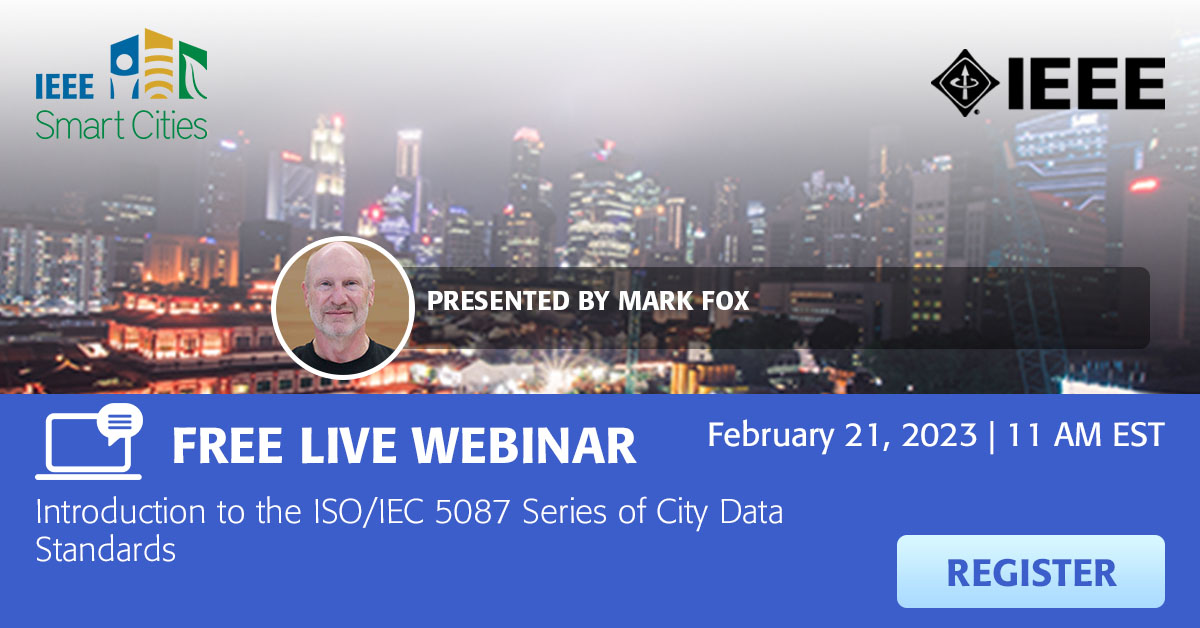 IEEESmartCities's tweet photo. New webinar alert!
https://t.co/P9gBxAkiO7
This review of the ontology-based standards for city data currently in development will be here before you know it, so be sure to register now and secure your spot!
@ieee_pes
#IEEESmartCities #smartcities #citydata https://t.co/rlnm2ZyZCK