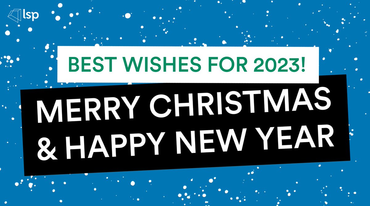 Wishing everyone a Merry Christmas and a Happy New Year from the team at LSP! 🎄

Please note: we will close for Christmas on Friday 23rd December and will open for business as usual on Tuesday 3rd January.