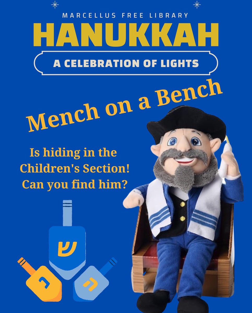 MarcellusLib's tweet photo. Happy Hanukkah! https://t.co/VsIgfwZtIX