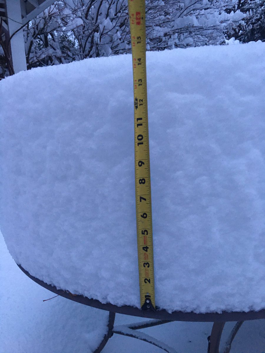 Close to 35 cm in South #Surrey #BCsnow #BCStorm