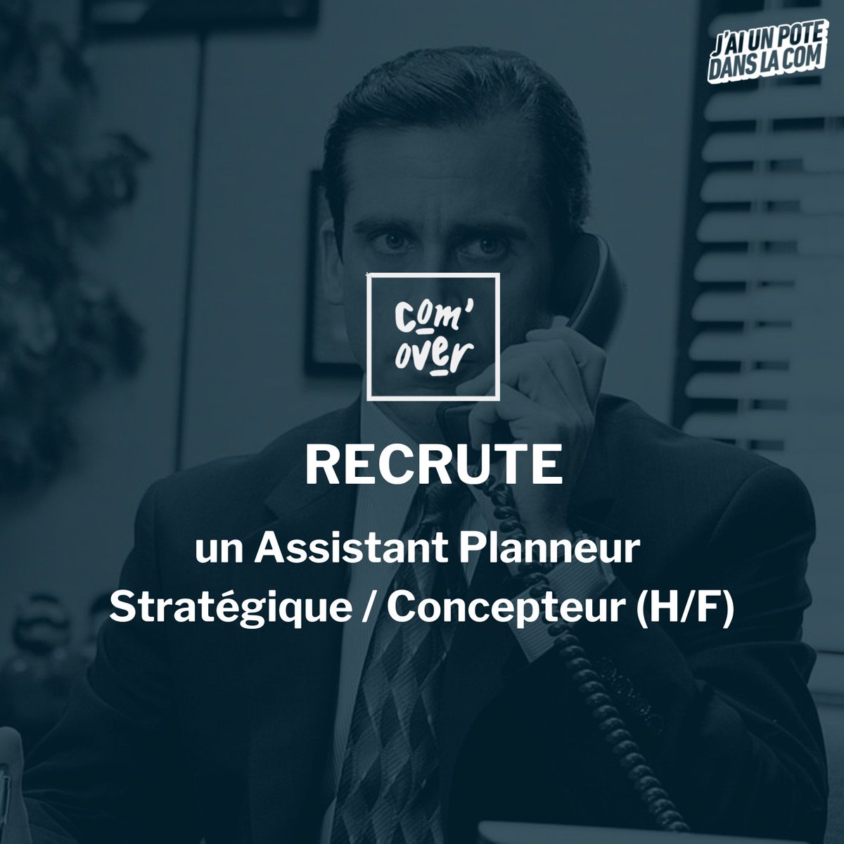 📣 RECRUTEMENT : <a href="/comoveragency/">Com'Over</a>  recherche un Assistant Planneur Stratégique / Concepteur (H/F) en stage

Retrouvez l'offre ici ▶️ job.jai-un-pote-dans-la.com/poste/comover-…

#recrutement #humanresources #jobinterviews #hiringandpromotion #jobsearch #jobseekers #iciçarecrute
