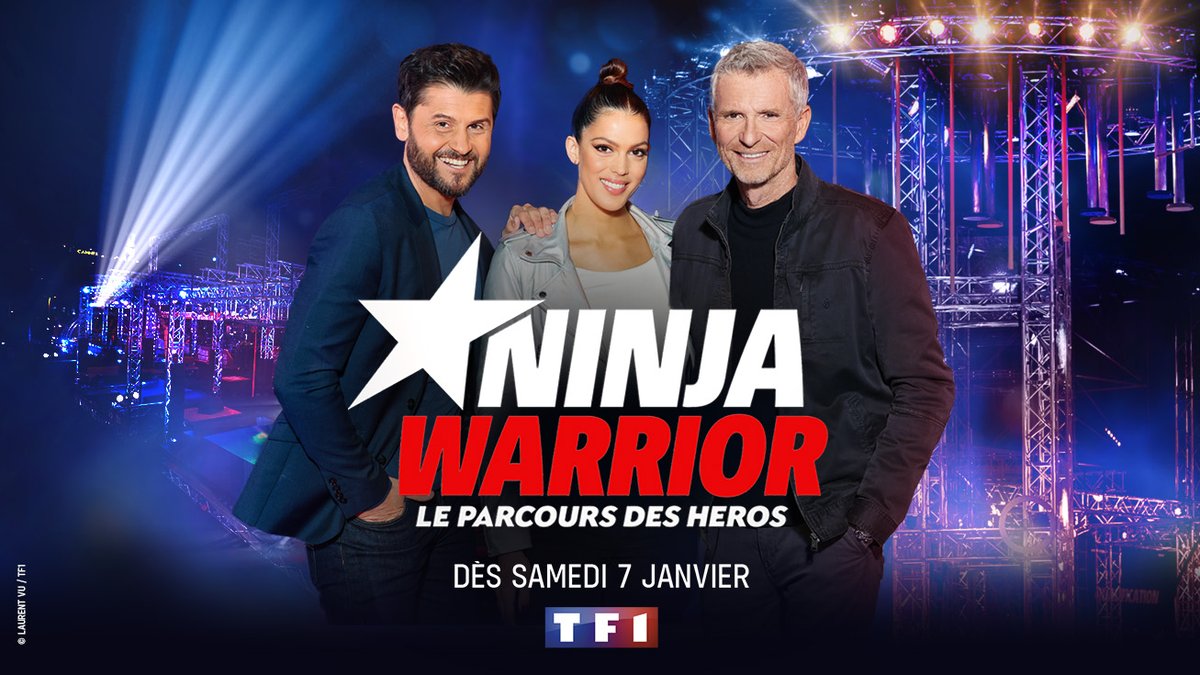 Ninja Warrior (@ninjawarriortf1) on Twitter photo #NinjaWarrior is back💥
Le Parcours des Héros reprend le pouvoir : chrono à battre dès le départ, obstacles inédits, mur réhaussé et une redoutable nouveauté : la Memory Tower💪
RDV avec <a href="/DenisBrogniart/">Denis Brogniart</a> <a href="/Tof_Beaugrand/">Christophe Beaugrand-Gerin</a> & <a href="/IrisMittenaereO/">IrisMittenaereOff</a> dès le Samedi 7 Janvier à 21h10 sur <a href="/TF1/">TF1</a> 🔥 #NinjaWarrior is back💥
Le Parcours des Héros reprend le pouvoir : chrono à battre dès le départ, obstacles inédits, mur réhaussé et une redoutable nouveauté : la Memory Tower💪
RDV avec <a href="/DenisBrogniart/">Denis Brogniart</a> <a href="/Tof_Beaugrand/">Christophe Beaugrand-Gerin</a> & <a href="/IrisMittenaereO/">IrisMittenaereOff</a> dès le Samedi 7 Janvier à 21h10 sur <a href="/TF1/">TF1</a> 🔥