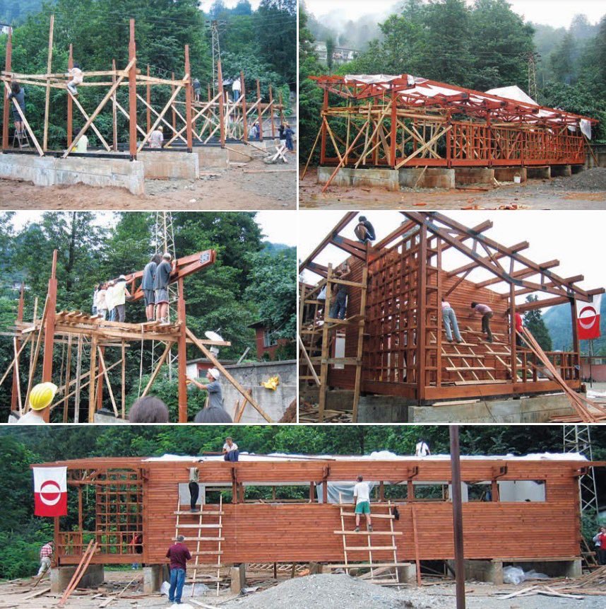 Bilgisayar işliği; mimarlık öğrencilerinin yerel ustalarla, köyün halkıyla ve öğrencisiyle kurduğu ilişkiler bakımından çok değerli. ODTÜ öğrencileri, akademisyenler ve yerel halk yapıyı birlikte inşa ettiler. Yöreye ait yapı yapma bilgisi ve yerel malzeme kullanıldı.