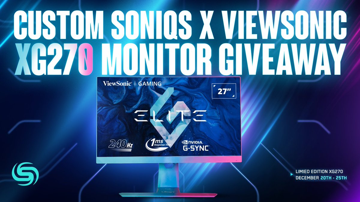 SoniqsEsports's tweet photo. Win a custom-painted @VSGamingUSA XG270!

💕 Follow @SoniqsEsports &amp; @VSGamingUSA
🔁 Retweet this post
➡️ More entries: https://t.co/cQfRbCPdqv https://t.co/VcNPrRsNxD