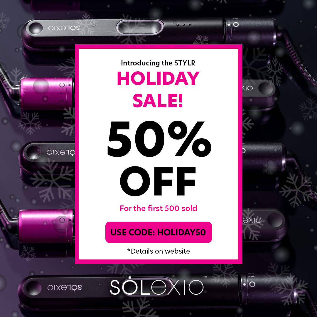 SolexioHair's tweet photo. Treat yourself, especially your hair, to something amazing this year. Introducing the SOLEXIO STYLR. The perfect combination of beauty and brains. The first 500 sold get a 50% discount. Enter HOLIDAY50 at checkout and start the new year with new hair. 

https://t.co/1JeIx0YlGD https://t.co/aiQtvP99mY