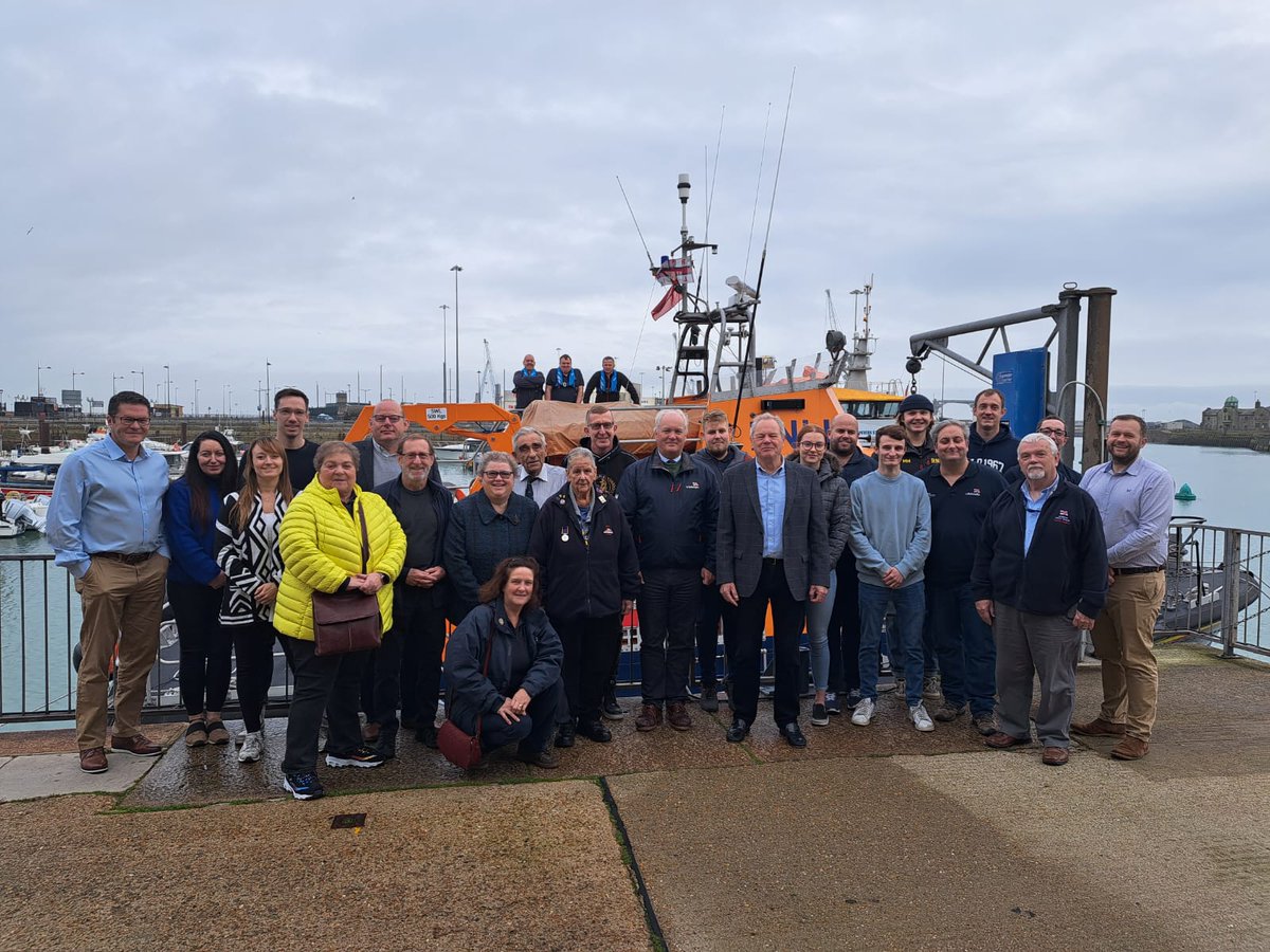<a href="/DoverRNLI/">Dover RNLI Lifeboat</a> were proud to welcome the RNLI's Chief Executive, Mark Dowie &amp; Head of Lifeboats, Simon Ling to the station today! In what has been a challenging past week, the crew were pleased to hear updates from HQ and we thank Mark/Simon for their warm words.

#RNLI #DoverRNLI