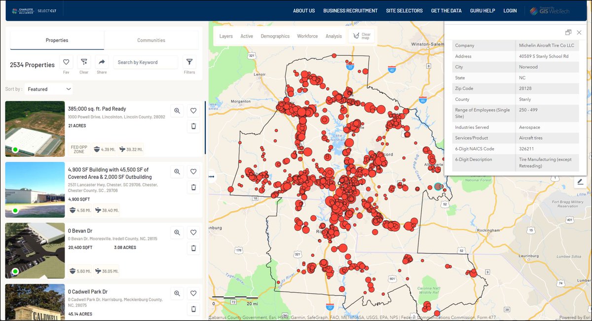 Congrats to Antony Burton and the team at Charlotte Regional Business Alliance, the latest North Carolina #economicdevelopment group to switch to GIS WebTech! #giswebtech #econdev #siteselection #locationintelligence #fdi #opportunityzones #workforcedevelopment #talentattraction