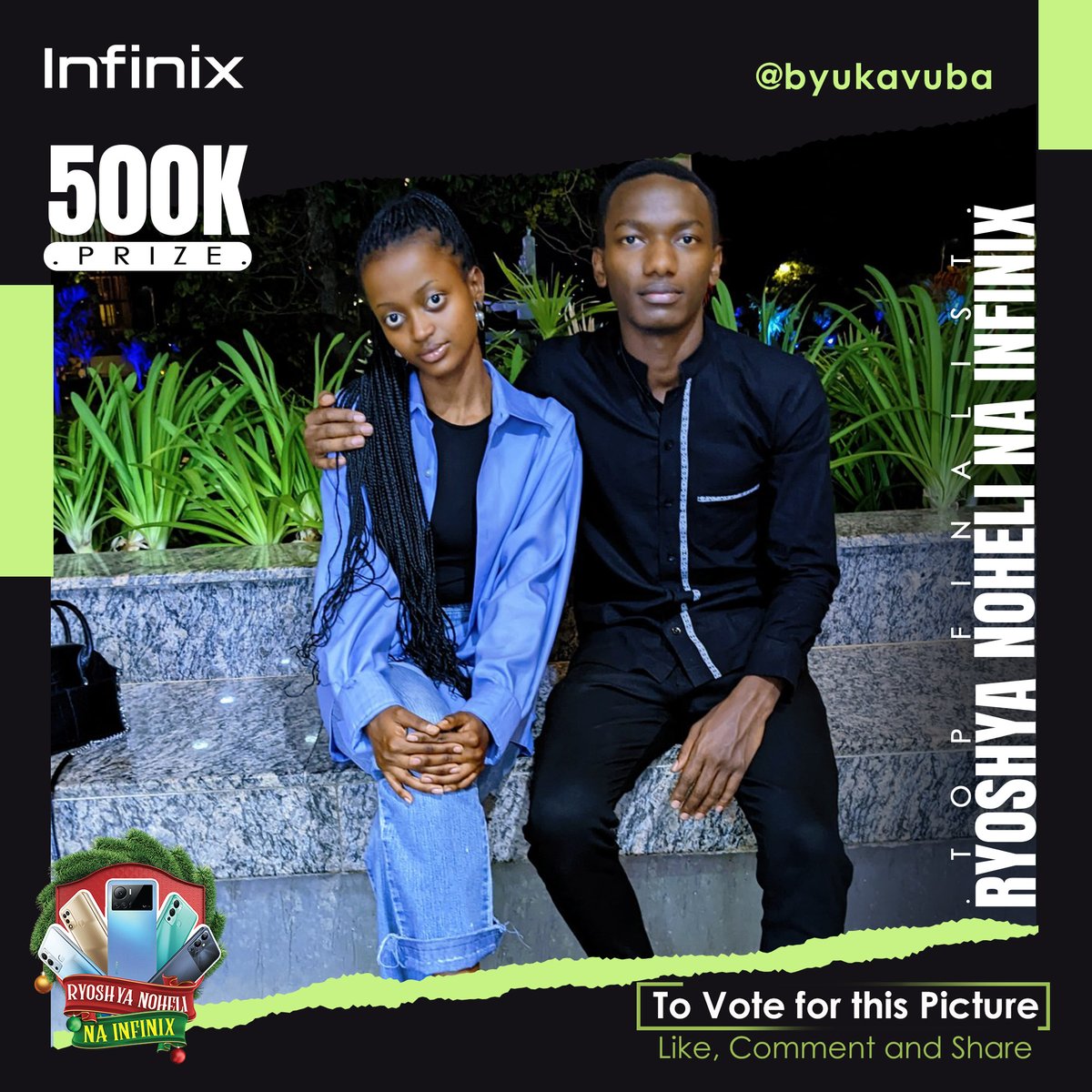 Infinix Rwanda (@infinixrwanda) on Twitter photo Do you think <a href="/byukavuba/">Sir. Uracyaryamye</a> deserves to win?
VOTE BY:
1. Like, Comment & Retweet
2. Follow us
a Post with the highest engagement on our Social media platforms will be the lucky Winner of #ryoshyanohelinainfinix & wins 500K Rwf.
Note: Voting ends on 30/12/22 Do you think <a href="/byukavuba/">Sir. Uracyaryamye</a> deserves to win?
VOTE BY:
1. Like, Comment & Retweet
2. Follow us
a Post with the highest engagement on our Social media platforms will be the lucky Winner of #ryoshyanohelinainfinix & wins 500K Rwf.
Note: Voting ends on 30/12/22