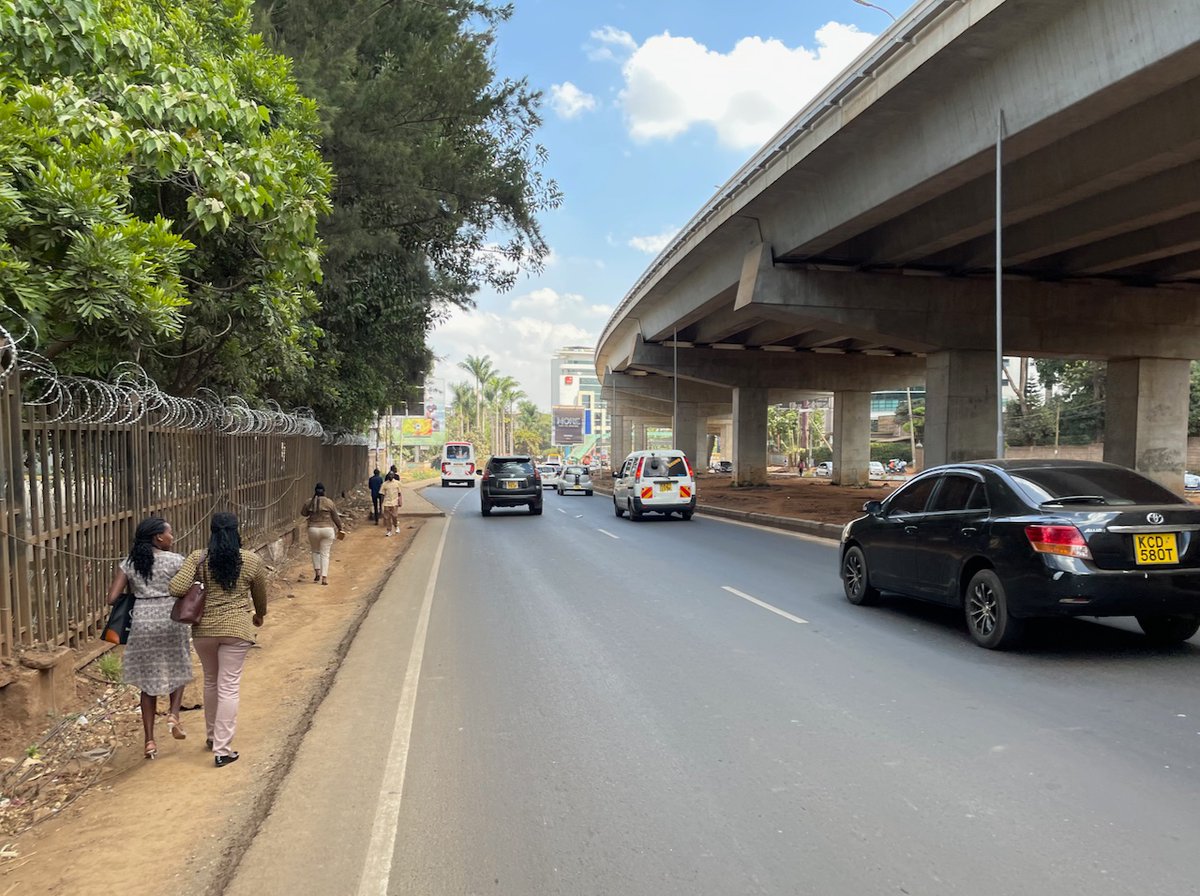 Chris Kost (@chriskost) on Twitter photo In Nairobi, walking accounts for 40% of daily trips, and public transport, 41%. Only 13% of trips are by car.
We need to start designing streets with dignified space for all. The current iteration of Waiyaki Way doesn't cut it.
<a href="/KeNHAKenya/">Kenya National Highways Authority (KeNHA)</a> <a href="/SakajaJohnson/">Sakaja Arthur Johnson</a> <a href="/PavementsSafe/">Safe Pavements in Kenya</a> #SDMUAK In Nairobi, walking accounts for 40% of daily trips, and public transport, 41%. Only 13% of trips are by car.
We need to start designing streets with dignified space for all. The current iteration of Waiyaki Way doesn't cut it.
<a href="/KeNHAKenya/">Kenya National Highways Authority (KeNHA)</a> <a href="/SakajaJohnson/">Sakaja Arthur Johnson</a> <a href="/PavementsSafe/">Safe Pavements in Kenya</a> #SDMUAK