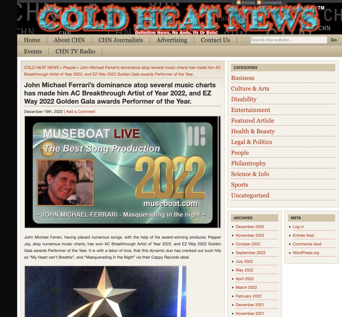 johnnyferrari's tweet photo. Special Thank You to #ColdHeatNews & #MauriceDwayneSmith & #eZWay & @PepperJayProd appreciate the headline article @JohnnyFerrari https://t.co/iAqYnJch8z https://t.co/xCO5sD1Vky