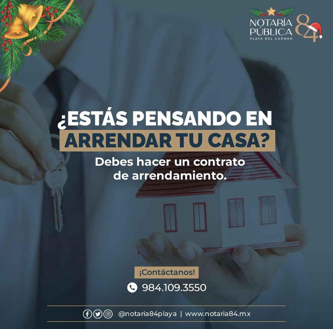 notaria84playa's tweet photo. Damos certeza en cada uno de tus trámites ¡Contáctanos para cualquier trámite notarial que necesites! ✍️

Ponte en contacto con nuestros profesionales para asesorarte: 

Oficina: 984 109 3550
WhatsApp: 983 107 5624
https://t.co/C4EPWMnB4C

#Notaria84 #PlayaDelCarmen https://t.co/OQcfgapvjr
