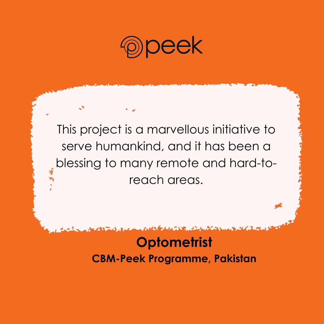 peekteam's tweet photo. As a result, eye health hospital services are in a better position to attend to more complex eye conditions.
#PeekVision #EyeHealthForAll #PeekInPakistan /4 https://t.co/RmSd1qsLDP