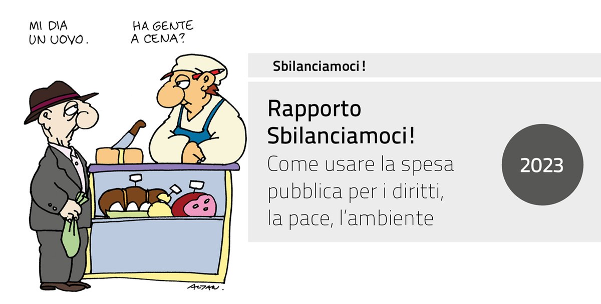 #Domani presso la Sala Stampa della Camera dei Deputati, h12.00, la Campagna Sbilanciamoci! presenta la controfinanziaria del 2023: 75 proposte - quasi 54 miliardi, a saldo zero che puntano ad una economia sostenibile e a investimenti massicci nella sanità pubblica.