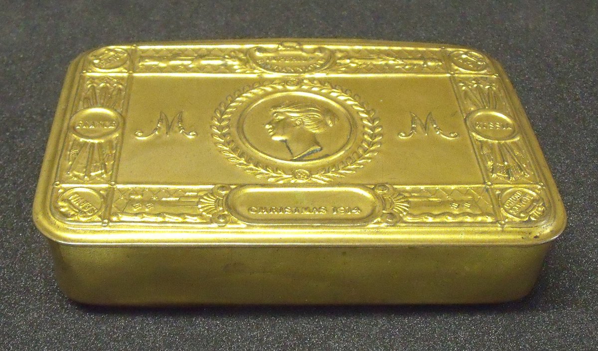 Thetford soldier C. Barney, Royal Army Medical Corps, described Christmas 1914: We “had boiled pork, potatoes and carrots and turnips, and plum pudding … Messers Burrell &amp; Sons sent me a nice parcel of fags and chocolates I also go the Queen’s box of tobacco ad cigarettes”