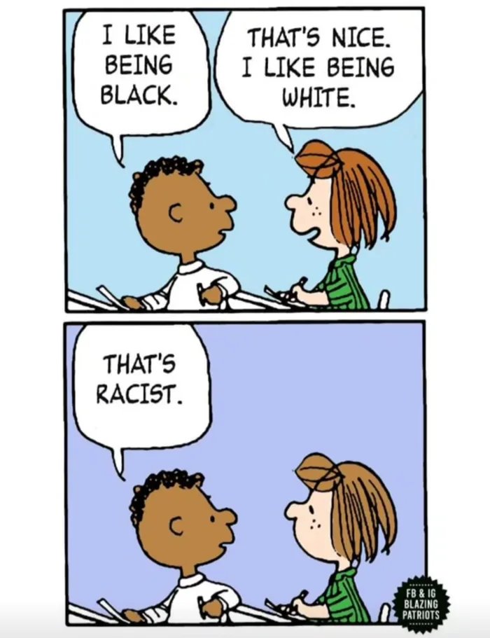What the democrats, the #woke and media want you to think and feel. They hate #whitepeople and want you to feel shame because of your skin. Bunch of racists posing in justice warriors. #WhiteLivesMatter #proudtobeWhite #DemocratsAreTheProblem #WokeMindVirus #GoWokeGoBroke