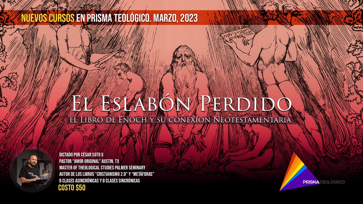 cesarsotov's tweet photo. ¿Podemos aprender algo de un libro no-canónico como e Libro de Enoc? ¿Qué tanta influencia tuvo este libro sobre la tradición mesiánica y los escritos del Nuevo Testamento?
Marzo 2023 por Prisma Teológico
#librodeenoc #teologia #nuevotestamento #cursosonline #prismateologico https://t.co/Gftp5S9hzv