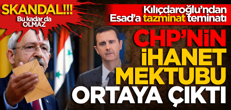 CHP’nin Esad mektubunda;

“Erdoğan’ın günleri sayılı.Herhangi bir görüşme seçimin geleceğini etkileyebilir. Bizim iktidarımızda Suriye yönetiminin tazminat dâhil bütün talepleri karşılanacak. İdlib dâhil Suriye topraklarındaki tüm askerleri çekme sözü veriyoruz”