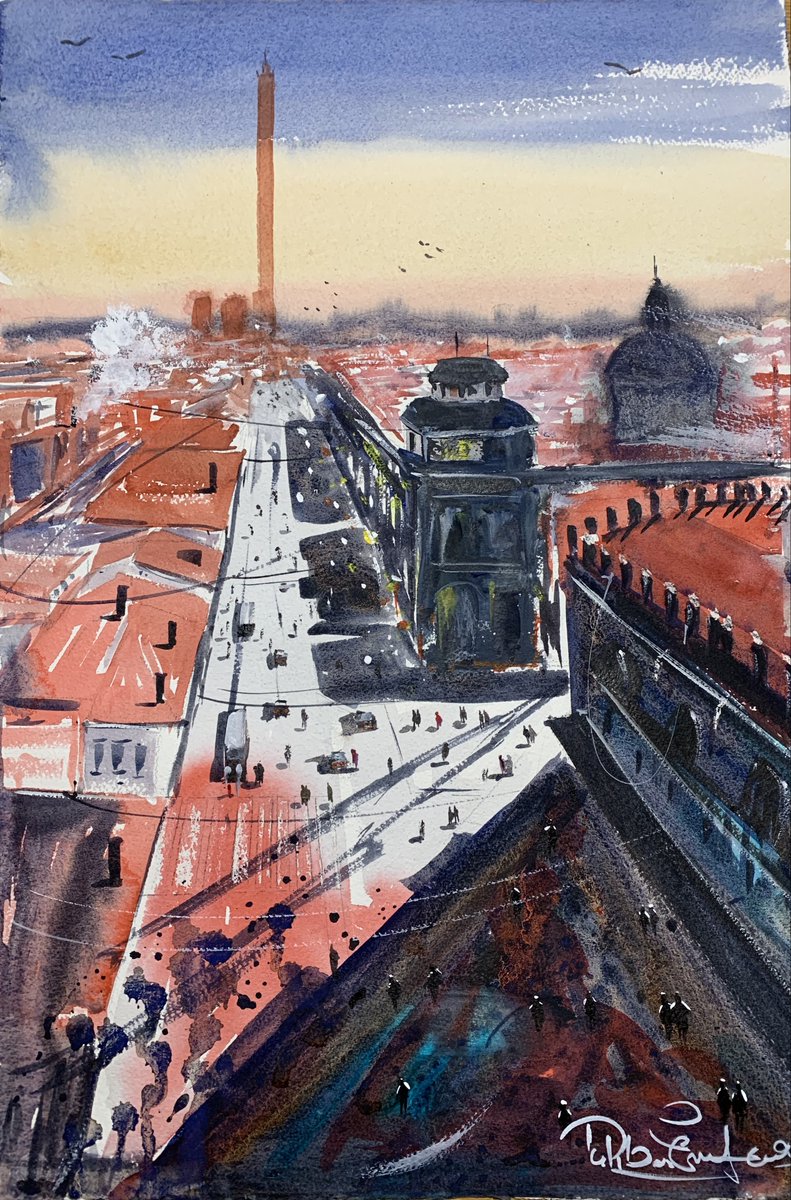 emin_fine's tweet photo. Bologna, #art #konst #Bologna #Italy #watercolor #watercolour #twitterart https://t.co/oTD6aCtnN9