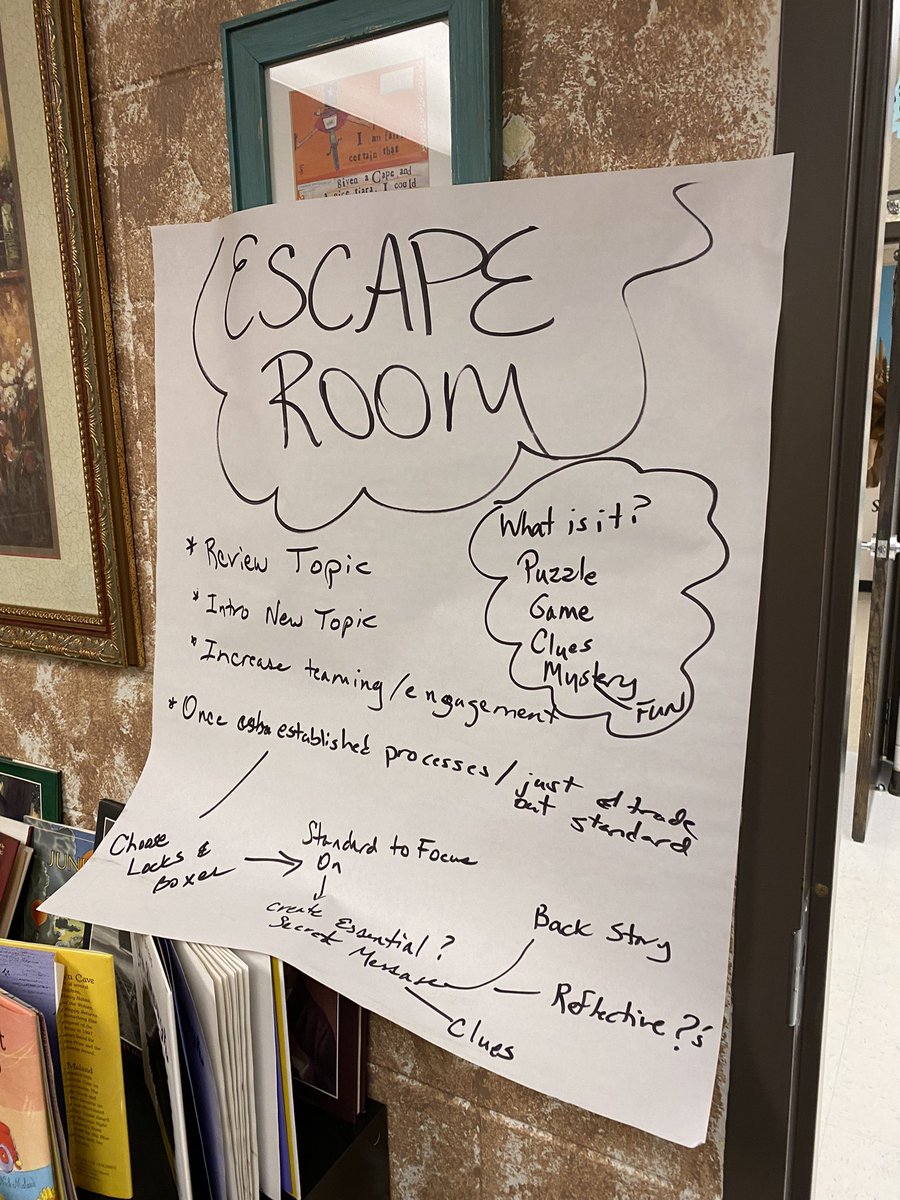 HeritageEaglesS's tweet photo. Our staff had a ball today with our December PLCs! Being teaming ideas through creativity like Escape Room #GetInTheGame2022 #HeritageMoments2022 @sdu46 @WintersTeresa https://t.co/PngeaESPwL