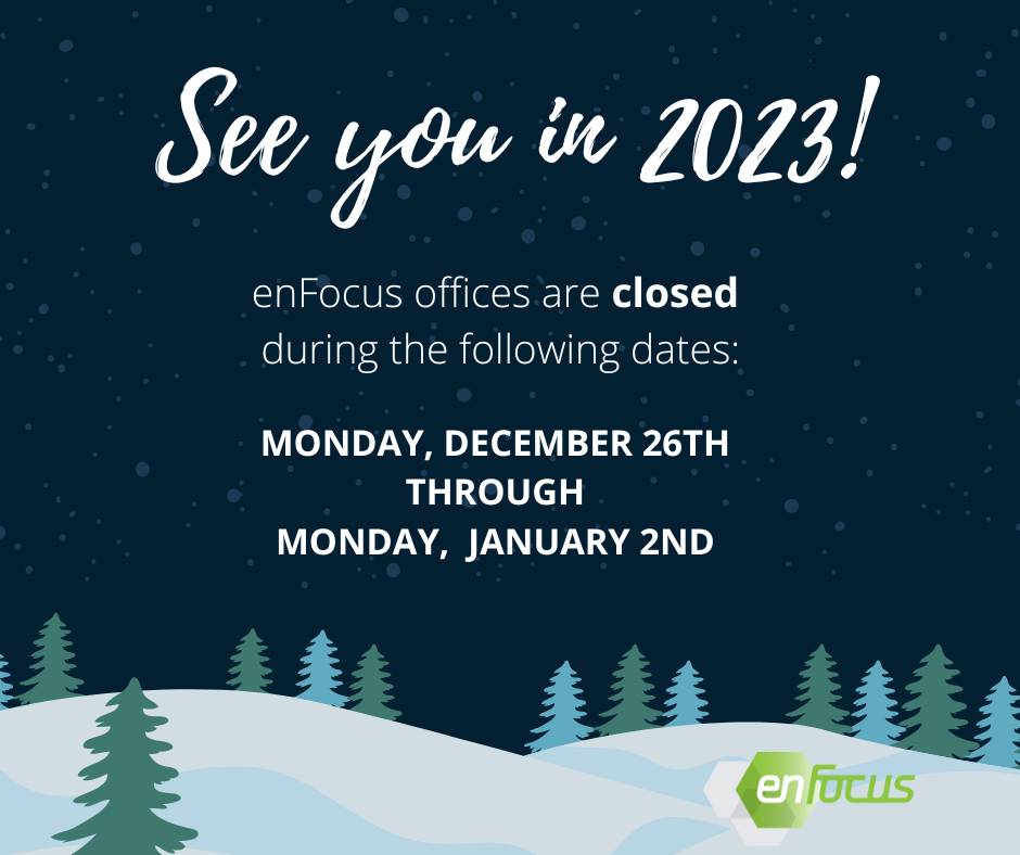 Our offices will be closed from Monday, December 26th, 2022, until Monday, January 2nd, 2023, as our Team members enjoy their time with family and friends during the holiday season. See you in the New Year!

#NewYear2023 #HappyHolidays #holidayhours