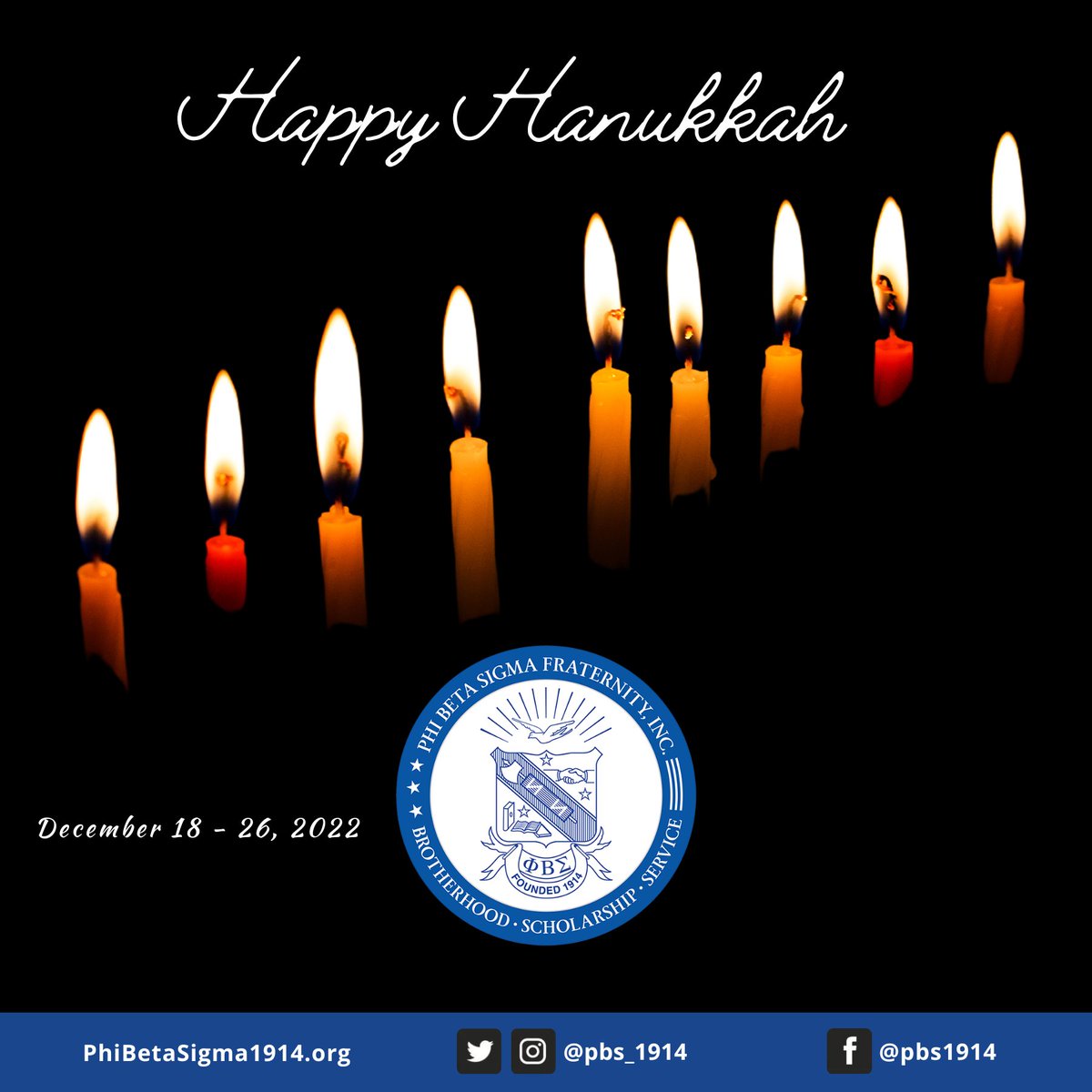 pbs_1914's tweet image. The Brothers of Phi Beta Sigma Fraternity, Inc., wish you a Happy Hanukkah! 

#pbs1914 #Sigma108