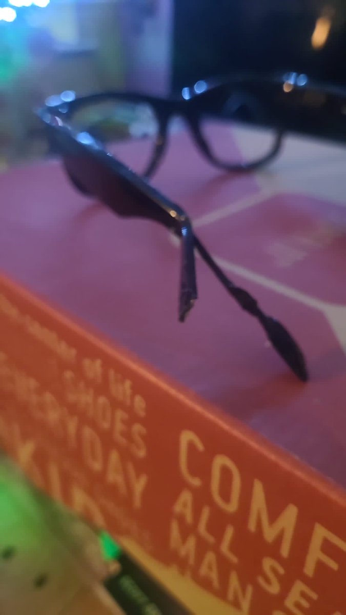 My 7 month fur baby has just chewed up my new #raybanstories happy bloody Christmas