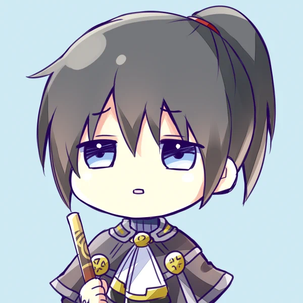 向こうのアカウントのアイコンにする用のおくりたがってる ちびノア。せっかくなので置いておきます。ちびキャラ久々に描いた気がする。 